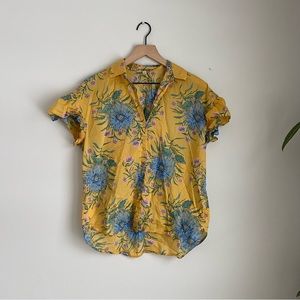 Madewell Floral Button Down